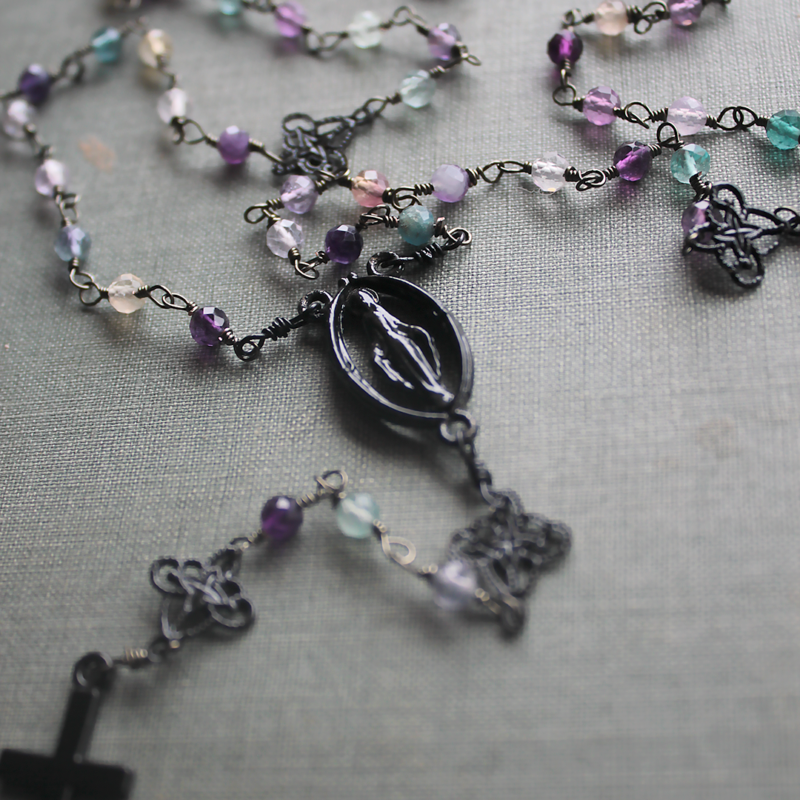 Dainty Fluorite Rosary